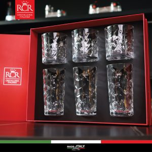 Bộ quà tặng RCR Ricco 03 ly Laurus HB, 360 ml + 03 ly Laurus Dof, 330 ml - RCRGS606606