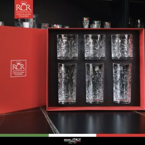 Bộ quà tặng RCR Ricco 03 ly Tattoo HB, 370 ml + 03 ly Tattoo Dof, 340 ml - RCRGS406406